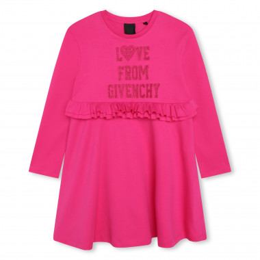Frilled cotton dress GIVENCHY for GIRL