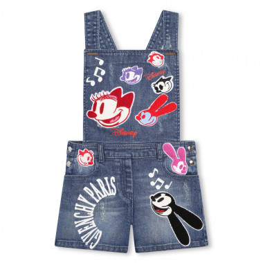 Denim dungarees with patches  for 