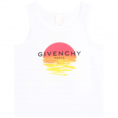 Printed cotton vest top GIVENCHY for GIRL