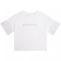 Tulle-sleeved T-shirt GIVENCHY for GIRL
