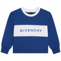 Two-toned fleece sweatshirt GIVENCHY for GIRL