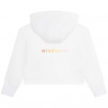 Hooded fleece sweatshirt GIVENCHY for GIRL