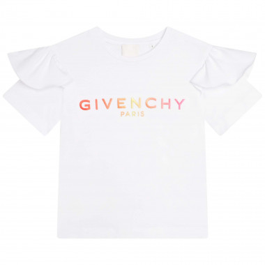 Ruffled-sleeve T-shirt GIVENCHY for GIRL