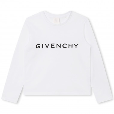 T-shirt manches longues à logo GIVENCHY pour FILLE