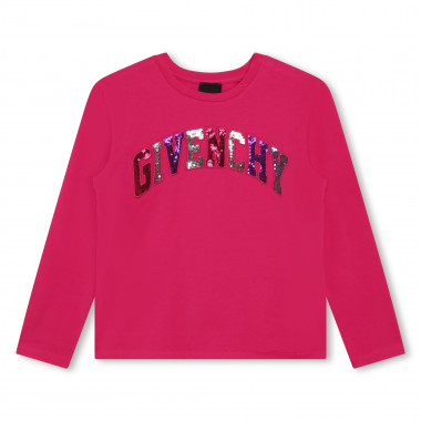 T-shirt with sequin embroidery GIVENCHY for GIRL