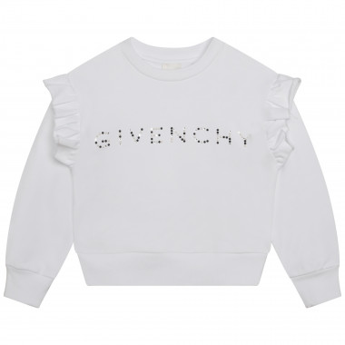 Rhinestone fleece sweatshirt GIVENCHY for GIRL