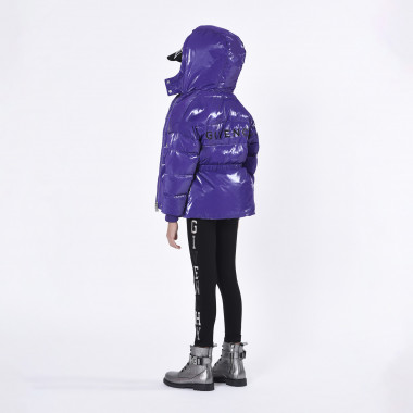 Hooded puffer with embroidery GIVENCHY for GIRL