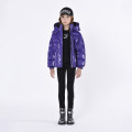 Hooded puffer with embroidery GIVENCHY for GIRL