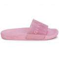 Claquettes avec logo GIVENCHY pour FILLE