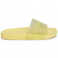 Claquettes avec logo GIVENCHY pour FILLE