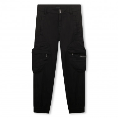 Adjustable gabardine trousers GIVENCHY for BOY