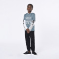 Adjustable gabardine trousers GIVENCHY for BOY
