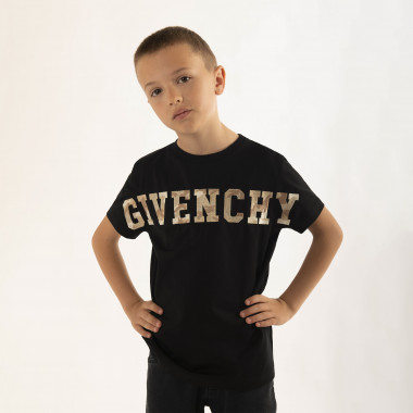 T-shirt brodé camouflage GIVENCHY pour GARCON