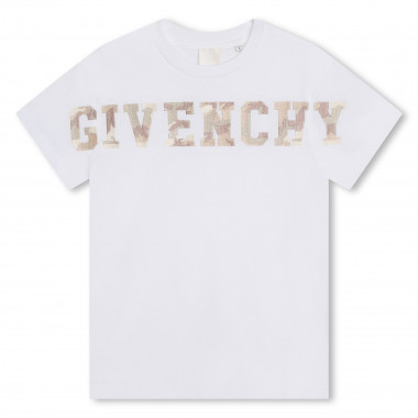 T-shirt brodé camouflage GIVENCHY pour GARCON
