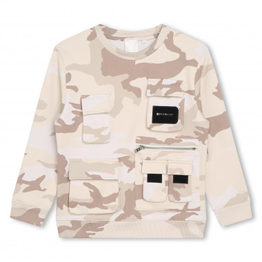 Printed Fleece Sweatshirt GIVENCHY for BOY