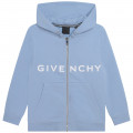 Hooded fleece cardigan GIVENCHY for BOY