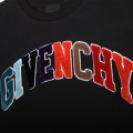 T-shirt coton à badges velours GIVENCHY pour GARCON