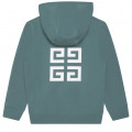 Hooded zip-fleece sweatshirt GIVENCHY for BOY
