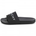 Claquettes signées en relief GIVENCHY pour GARCON