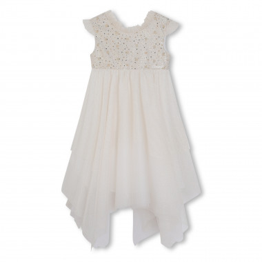 Embroidered tulle party dress  for 