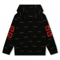 Printed fleece zip sweatshirt GIVENCHY for BOY