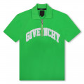 Short-sleeved cotton polo shirt GIVENCHY for BOY