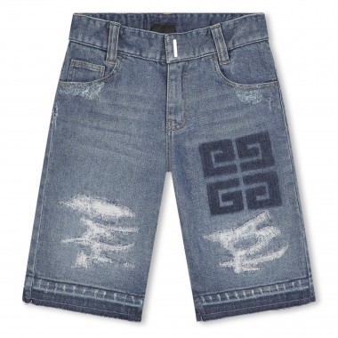 Long fitted denim shorts GIVENCHY for BOY