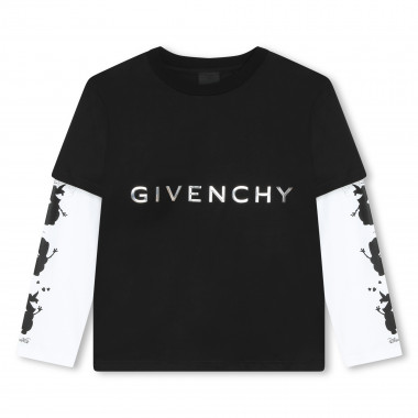 Givenchy Kids Black Short Sleeve Sweatshirt Dress Givenchy