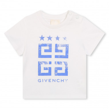 Katoenen T-shirt met logo GIVENCHY Voor