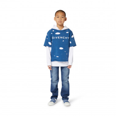 Sudadera 2 en 1 efecto usado GIVENCHY para NIÑO