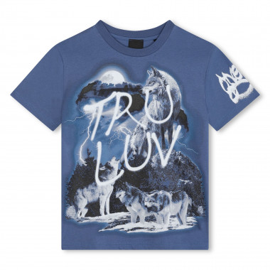 T-shirt with wolf print GIVENCHY for BOY