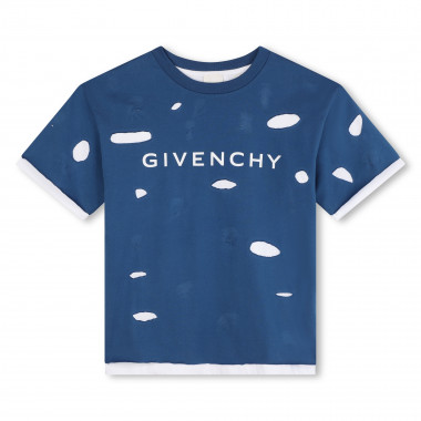 T-shirt bicolore effet usé GIVENCHY pour GARCON