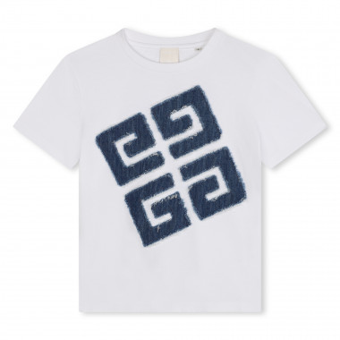 T-shirt with denim appliqué GIVENCHY for BOY