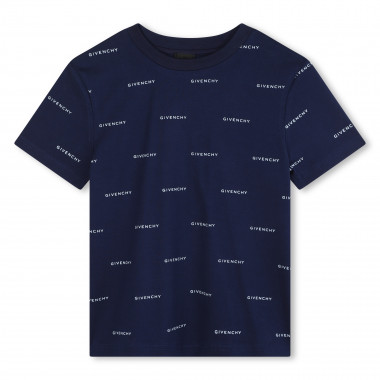 T-shirt imprimé sigle intégral GIVENCHY pour GARCON