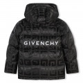 Plumífero con capucha y logo GIVENCHY para NIÑO