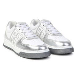 Leren sneakers met veters