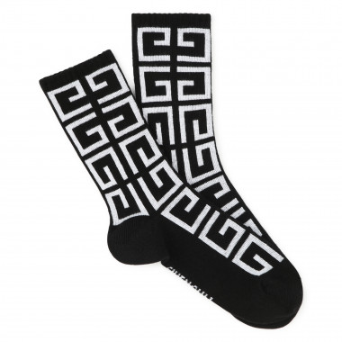 Zweifarbige Socken mit Motiv GIVENCHY Für JUNGE