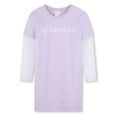 Vestido recto con tul GIVENCHY para NIÑA