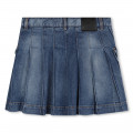 Flared jean skirt with pockets GIVENCHY for GIRL