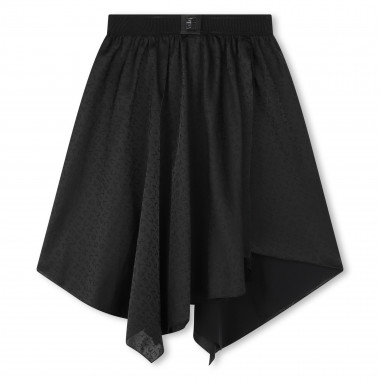 Jupe asymétrique imprimé sigle GIVENCHY pour FILLE