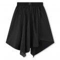 Asymmetric logo print skirt GIVENCHY for GIRL