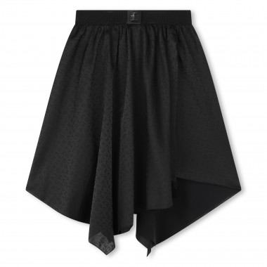 Asymmetric logo print skirt GIVENCHY for GIRL