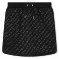 Straight-cut logo-print skirt GIVENCHY for GIRL