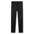 Legging en coton imprimé logo GIVENCHY pour FILLE