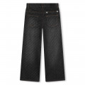 Wide-leg adjustable jeans GIVENCHY for GIRL