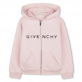 Zip-up hooded cardigan GIVENCHY for GIRL