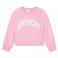 Cotton jersey sweatshirt GIVENCHY for GIRL