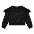 Sweat-shirt molletonné imprimé GIVENCHY pour FILLE