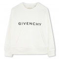 Sweat-shirt molletonné à poche GIVENCHY pour FILLE