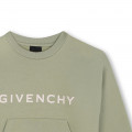 Sweat-shirt molletonné à poche GIVENCHY pour FILLE